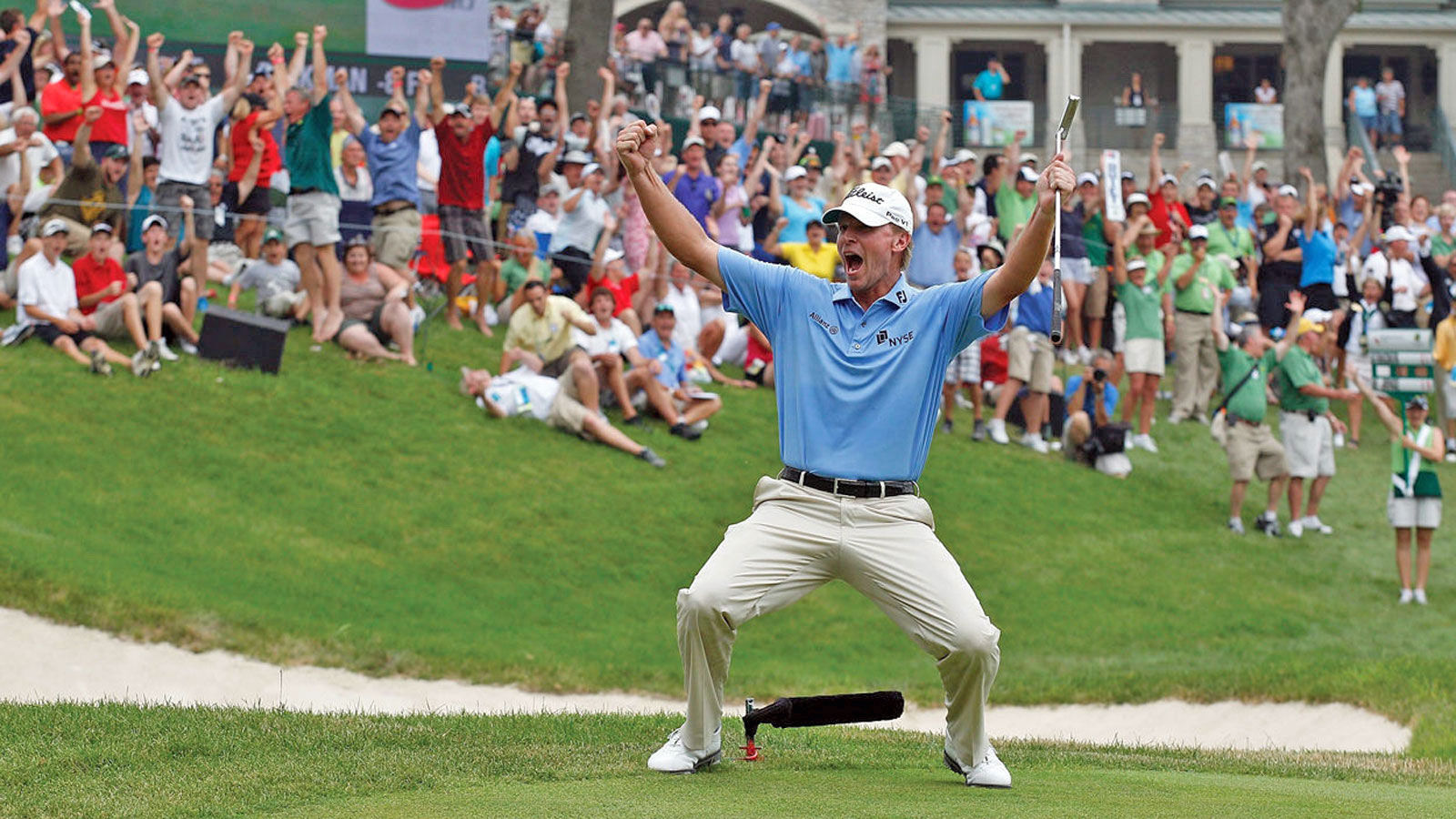 Steve Stricker celebrates JDC victory, 2011
